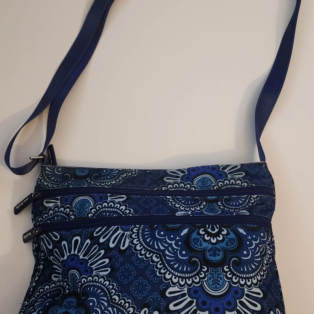 Vera Bradley Blue Floral Crossbody Bag - Picture 6 of 7